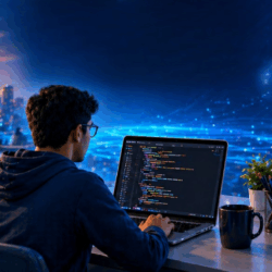 Tech training franchise concept showing digital skills and career growth