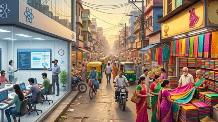 Education franchise vs traditional business comparison showing income stability and growth potential